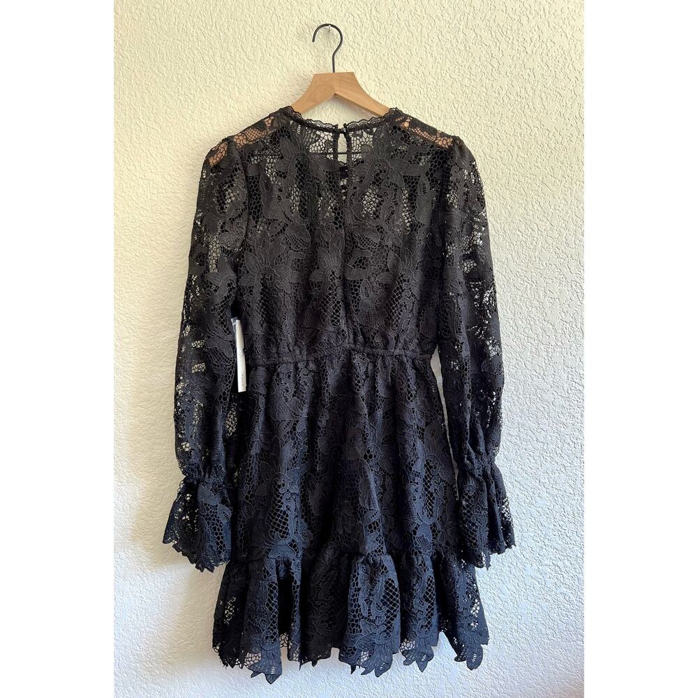 AQUA Lace Mini Dress - Size Small - NWT - Black - Picture 5 of 6